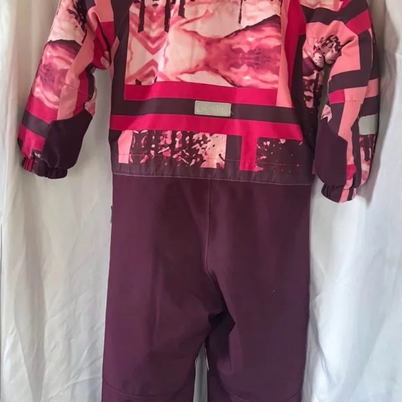 Pink Patterned Snowsuit One Piece - Picture 4 of 5